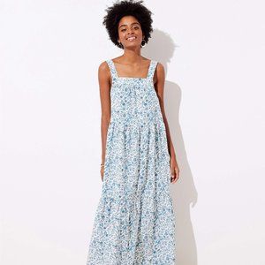 Loft Maxi Beach Dress Blue NWT Medium